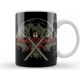 Baskı Dükkanı Attack on Titan Red Scarf Warrior Kupa Bardak