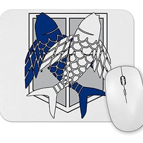 Baskı Dükkanı Attack On Titan Survey Corps Fish of Freedom Mouse Pad