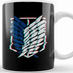 Baskı Dükkanı Attack on Titan Wings of Freedom Porselen Kupa