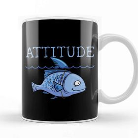 Baskı Dükkanı Attitude Of A Shark Fish Confidence & Self Belief Kupa