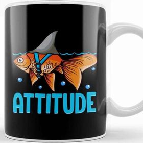 Baskı Dükkanı Attitude Of A Shark Fish Confidence & Self Belief Kupa