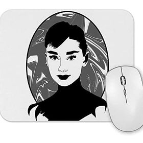 Baskı Dükkanı Audrey Hepburn Mouse Pad