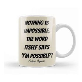 Baskı Dükkanı Audrey Hepburn Quote Kupa Bardak n