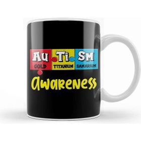 Baskı Dükkanı Autism Awareness Puzzle Chemical Periodic Table Kupa Bardak