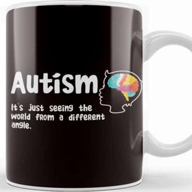 Baskı Dükkanı Autism Seeing World From Different Angle Autistic Awareness Kupa