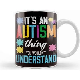 Baskı Dükkanı Autism Thing Awareness Puzzle Ribbon Autistic Special Needs Kupa Bardak