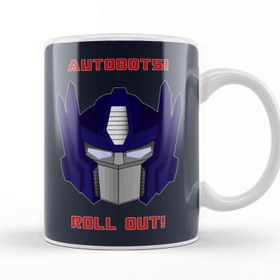 Baskı Dükkanı Autobots Roll Out Optimus Prime Transformers Quote Kupa
