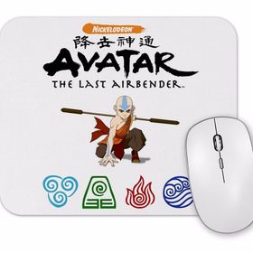 Baskı Dükkanı Avatar Anime Element Fire Water Earth Thunder Wind Mouse Pad
