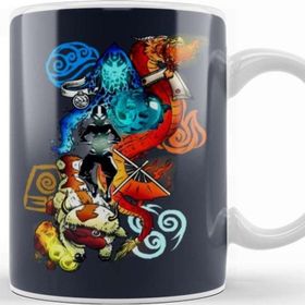 Baskı Dükkanı Avatar the Last Airbender Avatar the 4 Element Kupa Bardak