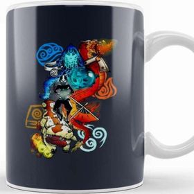Baskı Dükkanı Avatar the Last Airbender Avatar the 4 Elements Kupa