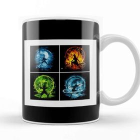 Baskı Dükkanı Avatar the Last Airbender Element Kupa Bardak