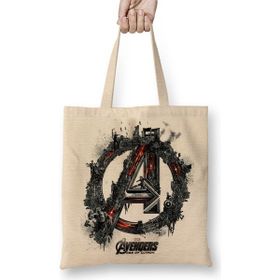 Baskı Dükkanı Avengers Flowers Marvel Bez Çanta