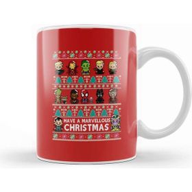 Baskı Dükkanı Avengers Have A Marvellous Christmas Kupa