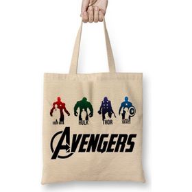 Baskı Dükkanı Avengers Iron Man Hulk Thor Captain Amerika Bez Çanta