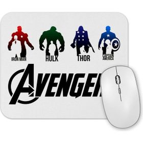 Baskı Dükkanı Avengers Iron Man Hulk Thor Captain Amerika Mouse Pad