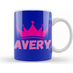 Baskı Dükkanı Avery Name Personalized Custom Vintage Retro Rainbow Style Design Gift Baby Gift For Her Kupa