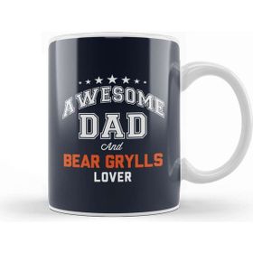 Baskı Dükkanı Awesome Dad And Bear Grylls Lover Kupa