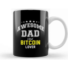 Baskı Dükkanı Awesome Dad And Bitcoin Lover Kupa