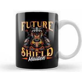 Baskı Dükkanı Awesome Future Shield Maiden Nordic Viking Warrior Kupa