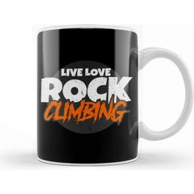 Baskı Dükkanı Awesome Live Love Rock Climbing Rockclimber Kupa