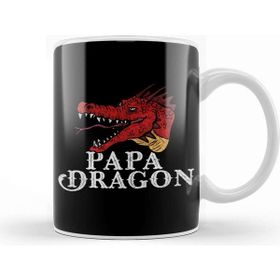 Baskı Dükkanı Awesome Papa Dragon Fearsome Dragon Fantasy Dad Kupa