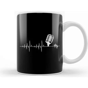 Baskı Dükkanı Awesome Podcast Heartbeat Podcaster Heart Beat Kupa