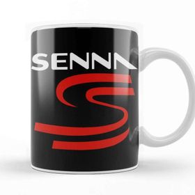 Baskı Dükkanı Ayrton Senna Logo Kupa