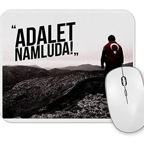 Baskı Dükkanı Ayyıldız Adalet Namluda Mouse Pad