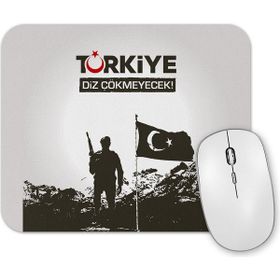 Baskı Dükkanı Ayyıldız Can Çekişmeyi Değil Bayrak Uğruna Can Almayı Öğrendik Mouse Pad
