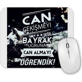Baskı Dükkanı Ayyıldız Türkiye Diz Çökmeyecek Türk Bayrağı Mouse Pad