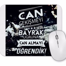 Baskı Dükkanı Ayyıldız Türkiye Diz Çökmeyecek Türk Bayrağı Mouse Pad