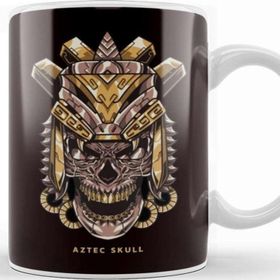 Baskı Dükkanı Aztec Skull Warrior Inca Culture Mayan Civilization Gift Kupa