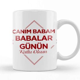 Baskı Dükkanı Babalar Günü Babaya Hediye 01 Kupa