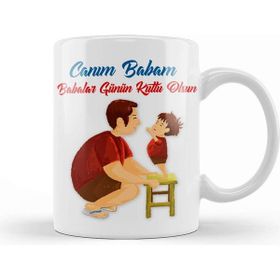 Baskı Dükkanı Babalar Günü Babaya Hediye 02 Kupa