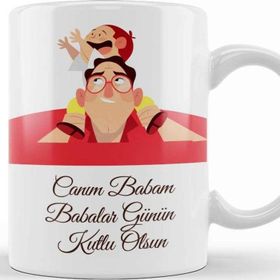 Baskı Dükkanı Babalar Günü Babaya Hediye 024 Kupa