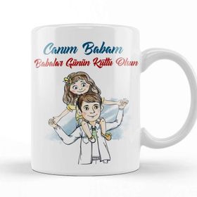 Baskı Dükkanı Babalar Günü Babaya Hediye 028 Kupa