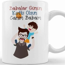 Baskı Dükkanı Babalar Günü Babaya Hediye 037 Kupa