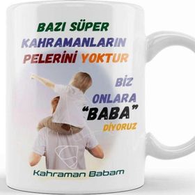 Baskı Dükkanı Babalar Günü Babaya Hediye 07 Kupa