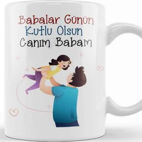 Baskı Dükkanı Babalar Günü Babaya Hediye 12023 Kupa Bardak