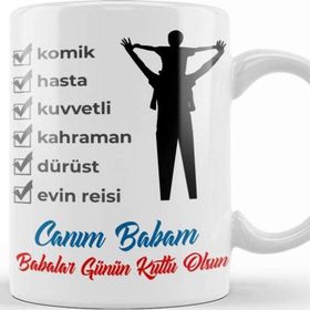 Baskı Dükkanı Babalar Günü Babaya Hediye 31 Kupa
