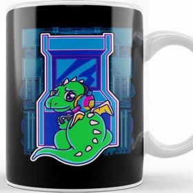 Baskı Dükkanı Baby Dragon Gamer Cute & Funny Arcade Gaming Kupa