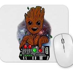 Baskı Dükkanı Baby Groot Baby Tree Dont Push Mouse Pad