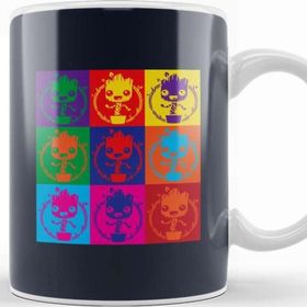 Baskı Dükkanı Baby Groot Guardians Of The Galaxy Andy Warhol Style Kupa