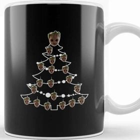 Baskı Dükkanı Baby Groot Guardians Of The Galaxy Christmas Baubles Kupa