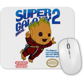 Baskı Dükkanı Baby Groot Super Galaxy Bros Mouse Pad