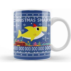 Baskı Dükkanı Baby Shark Christmas Knit Kupa Bardak