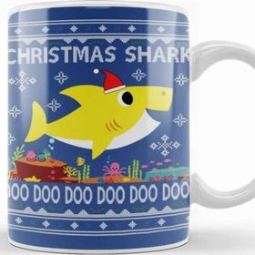 Baskı Dükkanı Baby Shark Christmas Knit Kupa Bardak