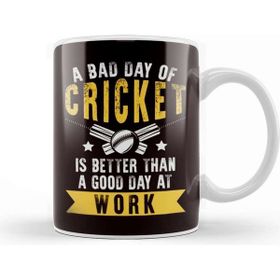 Baskı Dükkanı Bad Day of Cricket Better Than Day Good At Work Cricketer Kupa Bardak