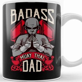 Baskı Dükkanı Badass Muay Thai Dad ,mixed Martial Arts Mma Kupa
