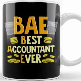 Baskı Dükkanı Bae Best Accountant Ever Cute Funny Accounting Kupa